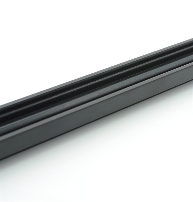 Flexible PVC U Channel Moulding High-Gloss Black Furniture Edging
