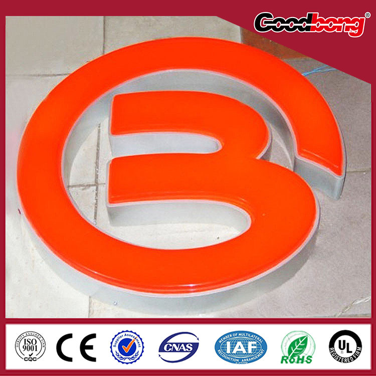 Clear acrylic light box sign, outdoor sign, LED letter box sign