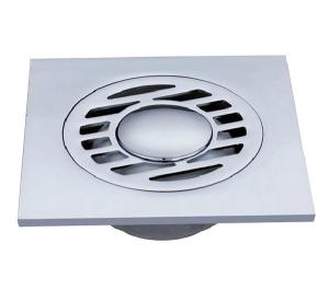Quality Chrome Plated Finishing Bathroom Hardware Sets Brass Floor Drain wholesale