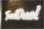 28C Temperature Stainless Steel Letter Logo Sign for Commercial Building
