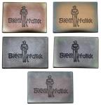 Private Custom Embossed Leather Patches For Jeans / Garment / Bag