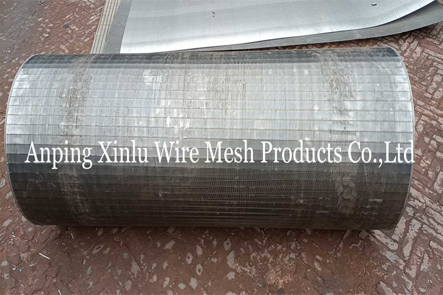Waste Water Treatment V Wire Screen Pipe Rotary 1500 Micron Slot 620 X 1800mm