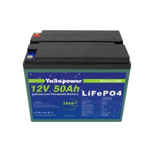 Quality 12v 50ah Lifepo4 Rechargeable Battery Pack 2000 Deep Cycles wholesale