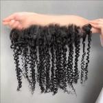 High Quality PIxie Curl 13*4 HD Lace Frontal Raw Indian Virgin Hair 100% Human