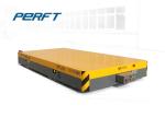 Yellow Battery Transfer Cart Motorized Trackless Bogie Handling Coil For