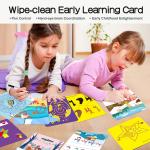 ABC Learning Cards,Preschool Educational Toys for Toddler Writing Reading