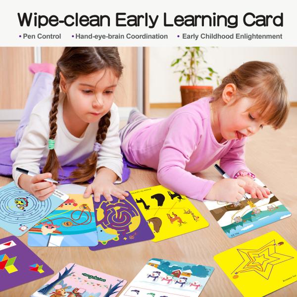 ABC Learning Cards,Preschool Educational Toys for Toddler Writing Reading