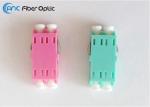 Duplex LC Fiber Optic Cable Adapter Blue Beige Green Aqua Violet Color
