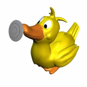 Quality BPA Free Vinyl Squeezing Rubber Ducks / Elephant Children'S Bath Toys Shower Head Animal Squirt Toy wholesale