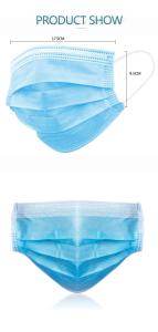 Quality Fast Shipping Heath Public Hospital Policeman Dust Protective Medical Disposable Mask wholesale