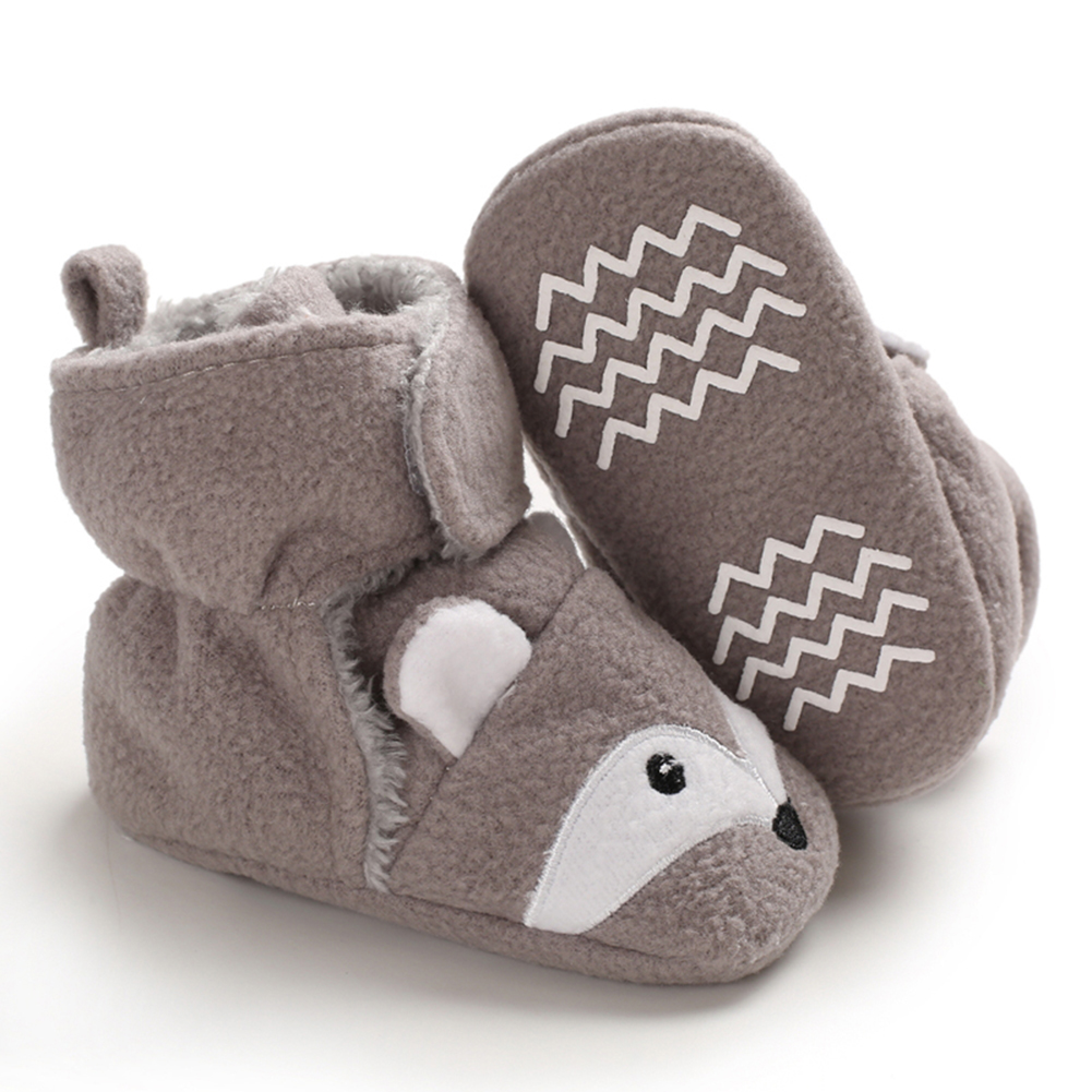 Lovely Cute animal Cotton fabric winter warm socks booties baby cartoon shoes