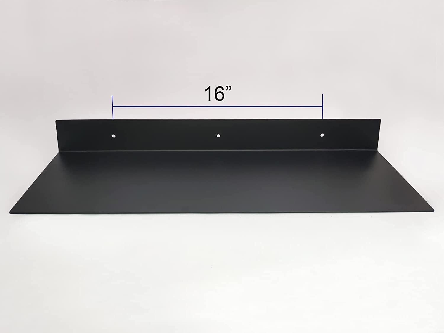Black Wall Mounted Single-side Bracket Shelves Rack Storage Display Stand for Bathroom