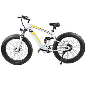 Quality 3H Charging Fat Tire Electric Mountain Bike , 32kph 500w Electric Mountain Bike wholesale