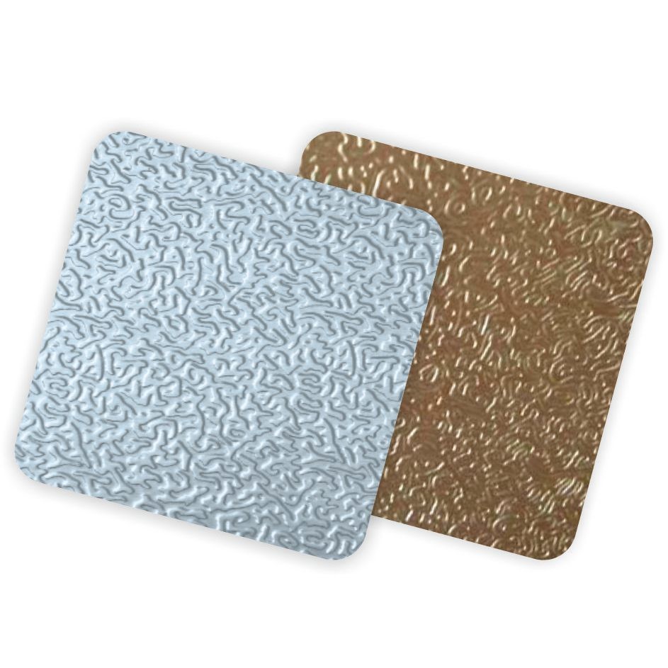 Color Coated Embossing On Aluminium Sheet Yield Strength For Roofing Decoration