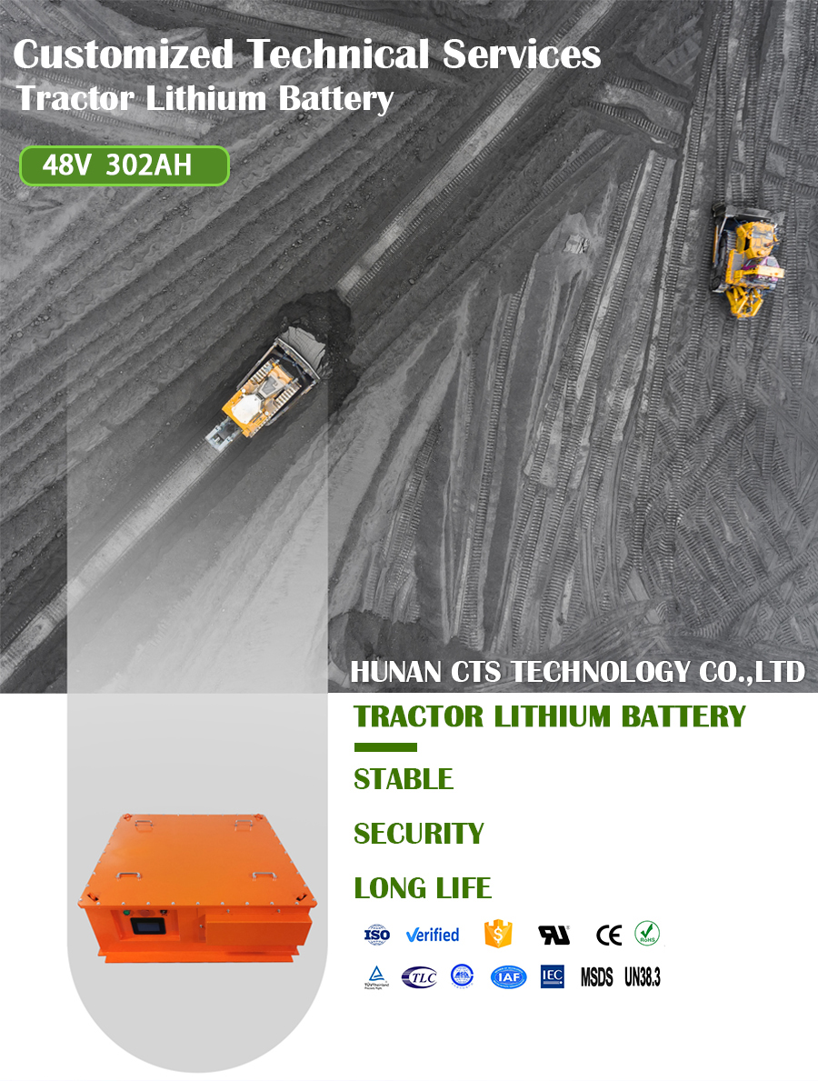 OEM lithium ion battery pack factory 24V 48V 100Ah 160Ah lifepo4 battery pack for electric tractor