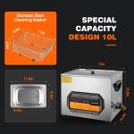 DPF Digital Ultrasonic Cleaner 10L 240W For Industrial Medical