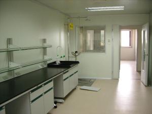 Quality Durable Custom Chemistry Laboratory Wall Bench With Steel / Wood Structure wholesale