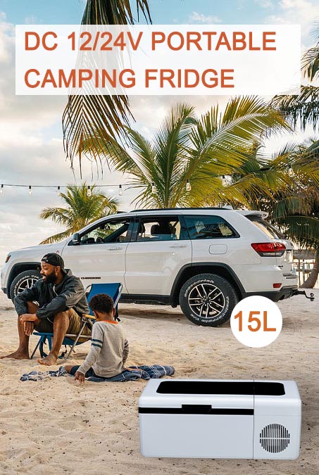 Car Fitment 15L 12V DC Portable Solar Power Car Cooler Freezer For Trip/Camping