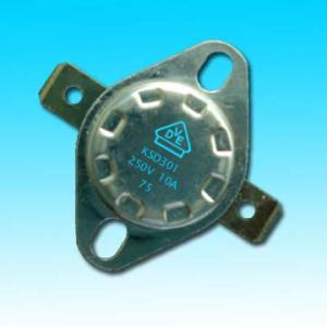 Quality 250V/16A ksd301 bimetal snap action thermostat wholesale