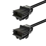 LVDS Connection Waterproof HDMI Cable Black Color 12 Pin for Automotive