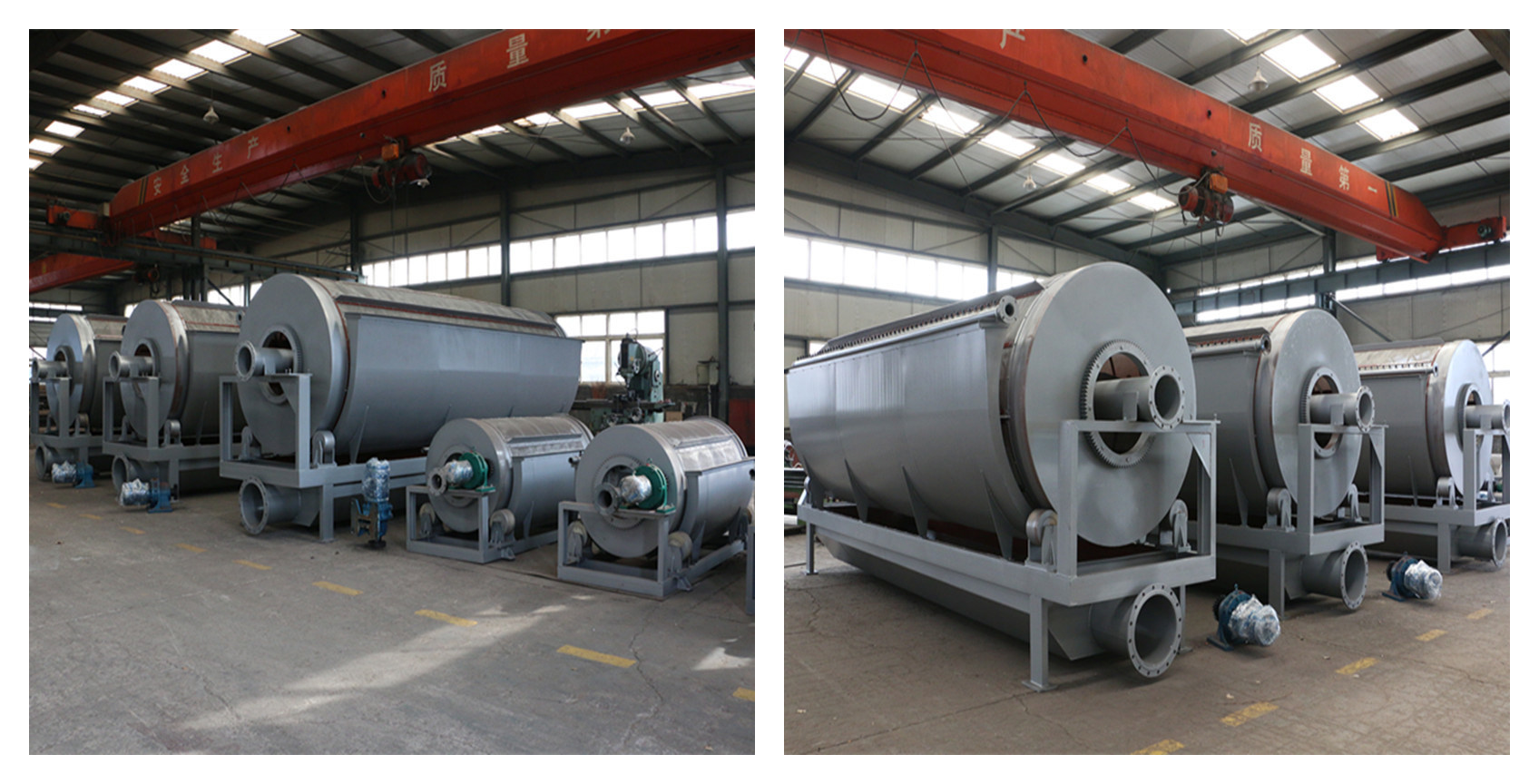 5000L/Hour Sugarcane Bagasse Paper Pulp Seaweed Dewatering Separator Micro Screen Rotary Drum Filter