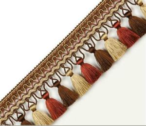 Quality Home textiles OEM handmade lace trimmings tassels fringes for curtain decoration wholesale