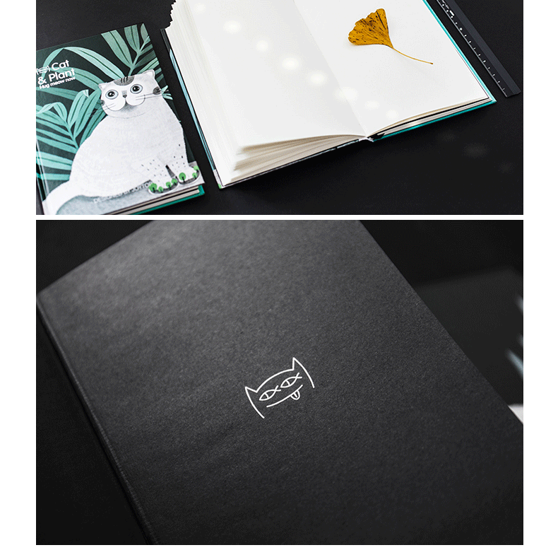 Personalized Custom A5 PU Leather Cover Dotted Notebook with Elastic Band and Dot Grid