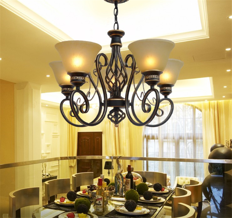 Vintage Loft Chandelier European Fashion Wrought Iron Lighting(WH-CI-145)