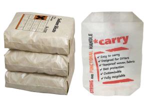 Quality Custom Printed Block Bottom Valve Bag , 50kg 25kg Cement Bag Eco Friendly wholesale