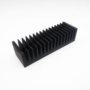 Quality Anodizing Black T Profile Cast Aluminum Extruded Heat Sink ISO9001 wholesale