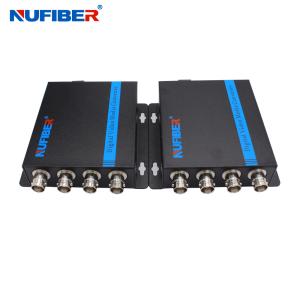 Quality Fiber Video Converter 4CH BNC to Fiber Transmitter Receiver FO to Coaxial Extender wholesale