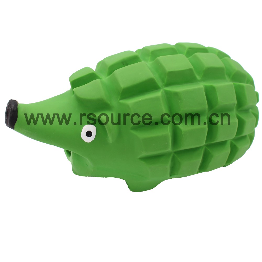 Screaming Squeaky Latex Pet Toys Green Pig Dogs Toy Rubber Eco Friendly