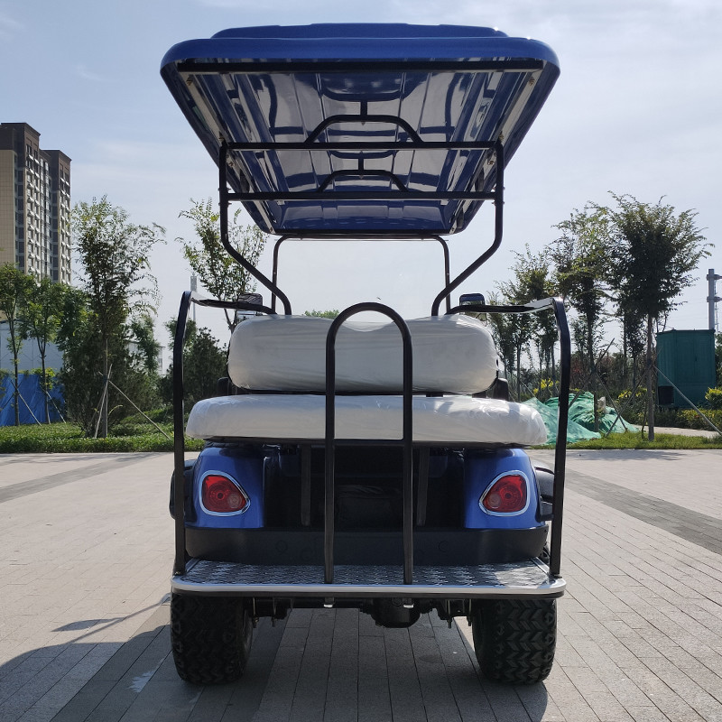 Import EV Basic 4+2 Seat 12 Inch Tire Golf Electric Cart On Board Charging Origin Type