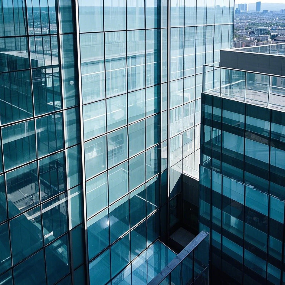 8mm Coated Translucent Curtain Wall Sound Insulation With Low E Glass