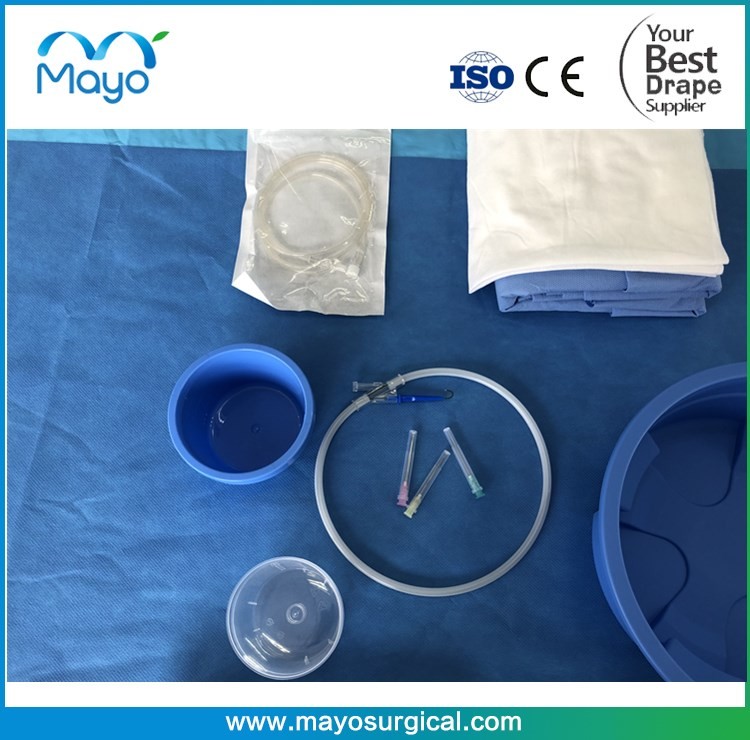 ISO13485 Angiography Drape Pack PE Viscose Surgical Drapes Kit