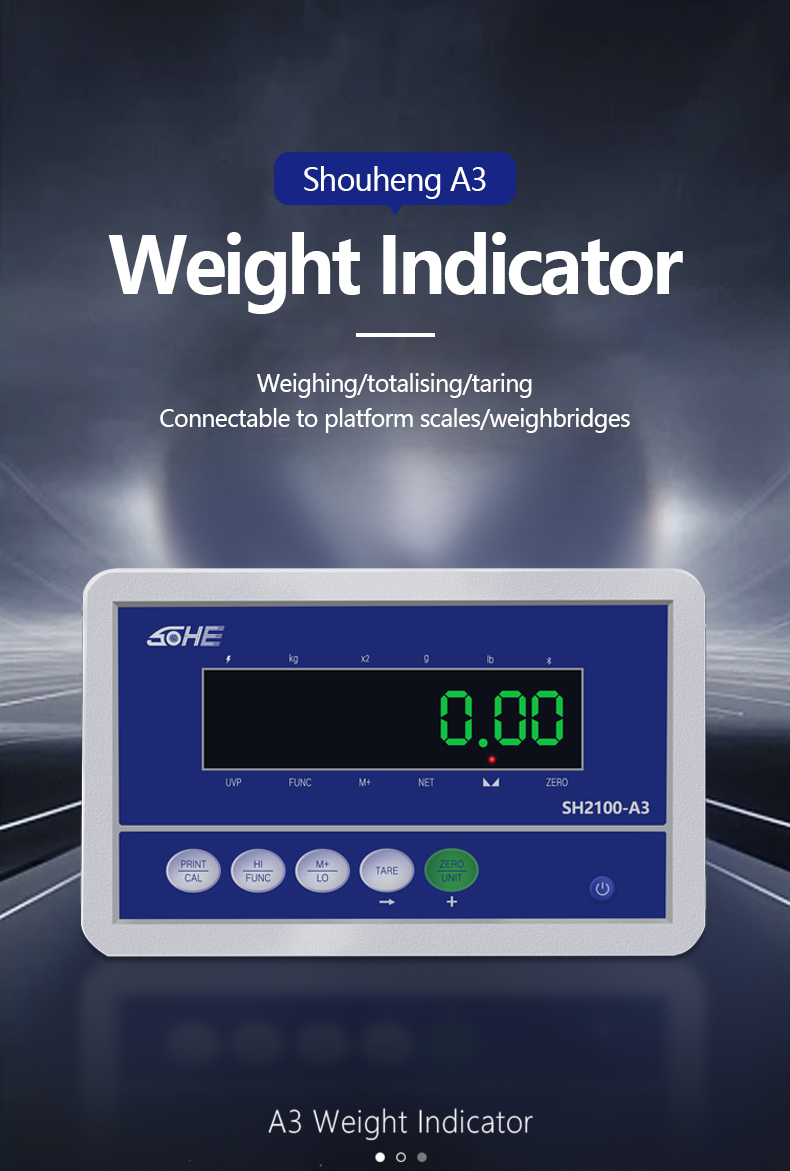 AC/DC Power Supply SOHE A3 Meter Weighing Display Instrument Sensor Weight Indicator