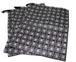 Black Eyelet Reusable Carrier Bags Non Woven Fabric Offerset Full Version
