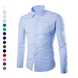 Quality White Embroidered Dress Shirts , Personalised Business T Shirts Patterned Cufflinks wholesale