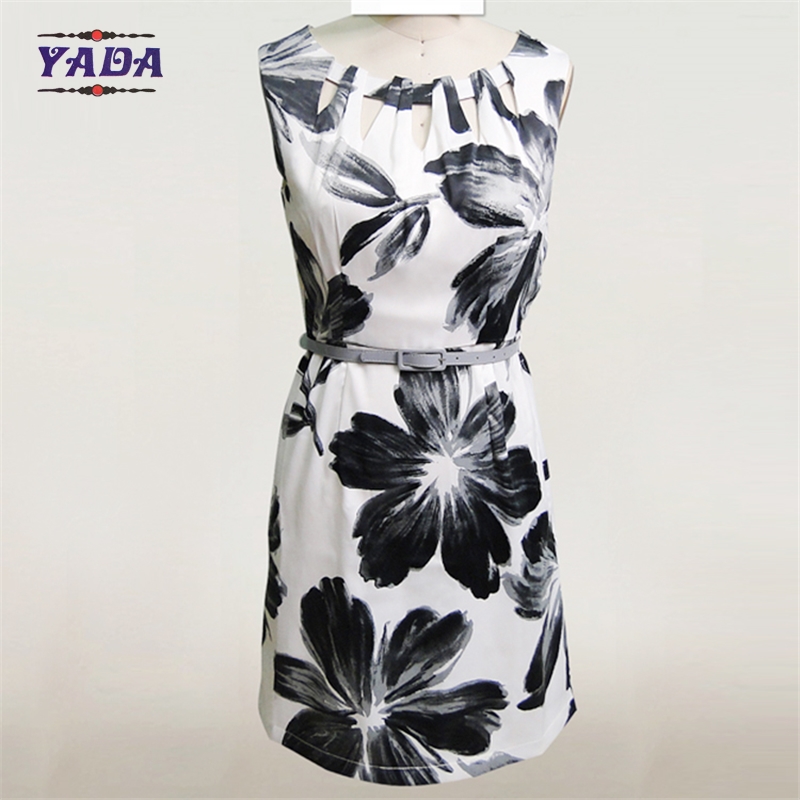 Latest adult girls party german print casual women dresses custom lady online dress shopping made in China