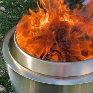 Quality Camping 14 Inch Large Stainless Steel Outdoor Smokeless Stove 304 Bonfire Pit wholesale