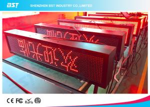 Quality Outdoor Waterproof Red Color LED Moving Sign Programmable 10mm Pixel pitch wholesale