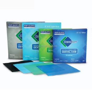Quality Power Source Manual Plastic TOP GLOVE Direct 100% Natural Rubber Latex Dental Dam For 36pcs/box wholesale