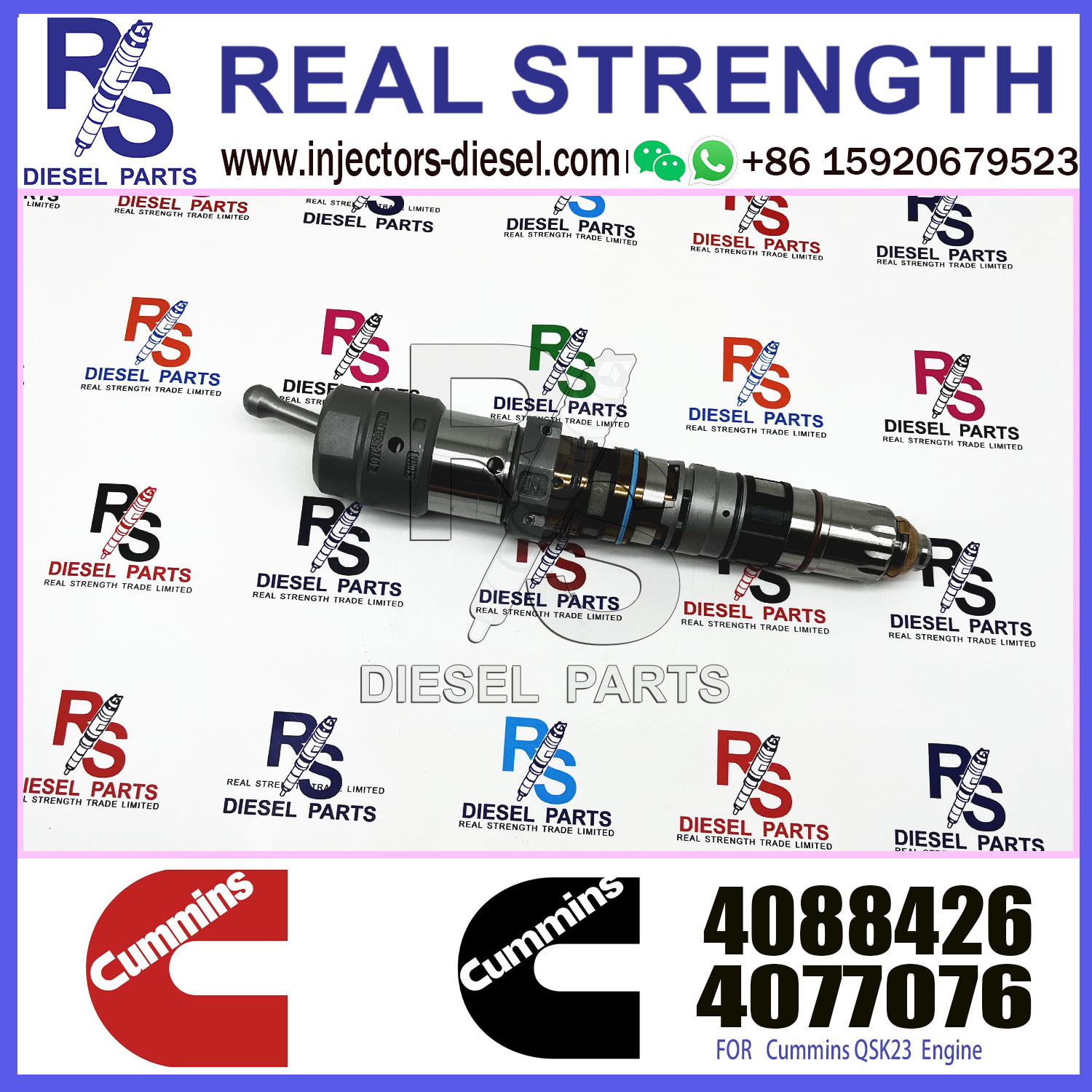 Truck tractor excavator diesel engine spare part QSK23 QSK60 QSK19 fuel injector 4902827 4077076 4062090 4088426