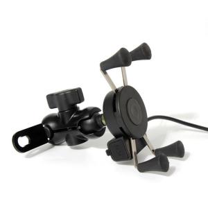 Quality 360Degree 2A Iphone 8 Plus Motorcycle Mount X Shape 90cm Cable wholesale