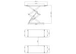 Ground Mounting Scissor Car Lifting Equipment 3000Kgs Capacity 2.2kw Motor