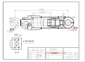 Quality E330C hydraulic cylinder assy 191-5620 Arm cylinder assy for Crawler excavator wholesale