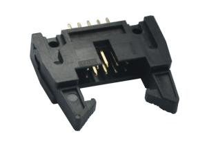 Quality Fireproof 2.54mm Shrouded Header Connector 10 Pin Vertical Trough Hole wholesale