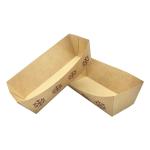 Food Grade Paper Food Trays Customized Logo Recyclable ECO Friendly Durable