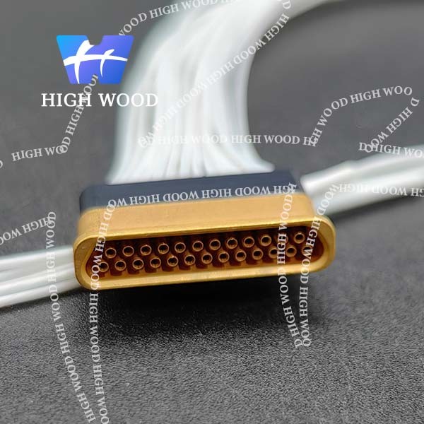 J30J SERIES Glass Sintered Gas Sealed Rectangular Electrical Connector , J30JM1-25ZKH2-Q15-X