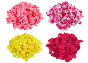 Quality Romantic Love Artificial Satin Rose Petals For Decoration OEM ODM wholesale